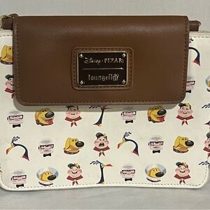 Loungefly Disney Pixar Brown and White Crossbody Bag
